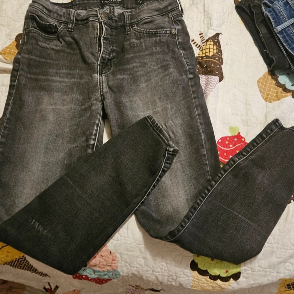 lucky brand black jeans 8/29